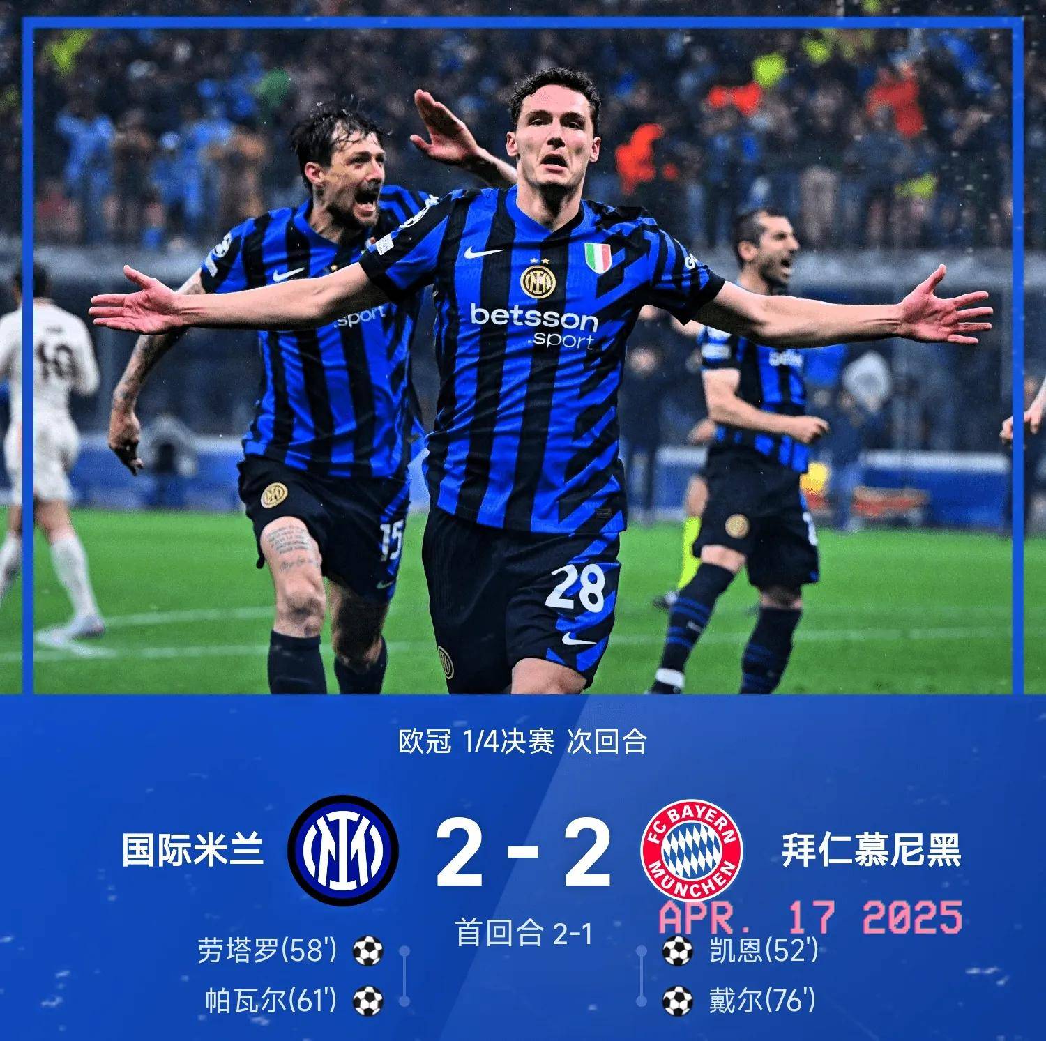 实时更新：瓦伦西亚惊险晋级，闯入欧冠四强